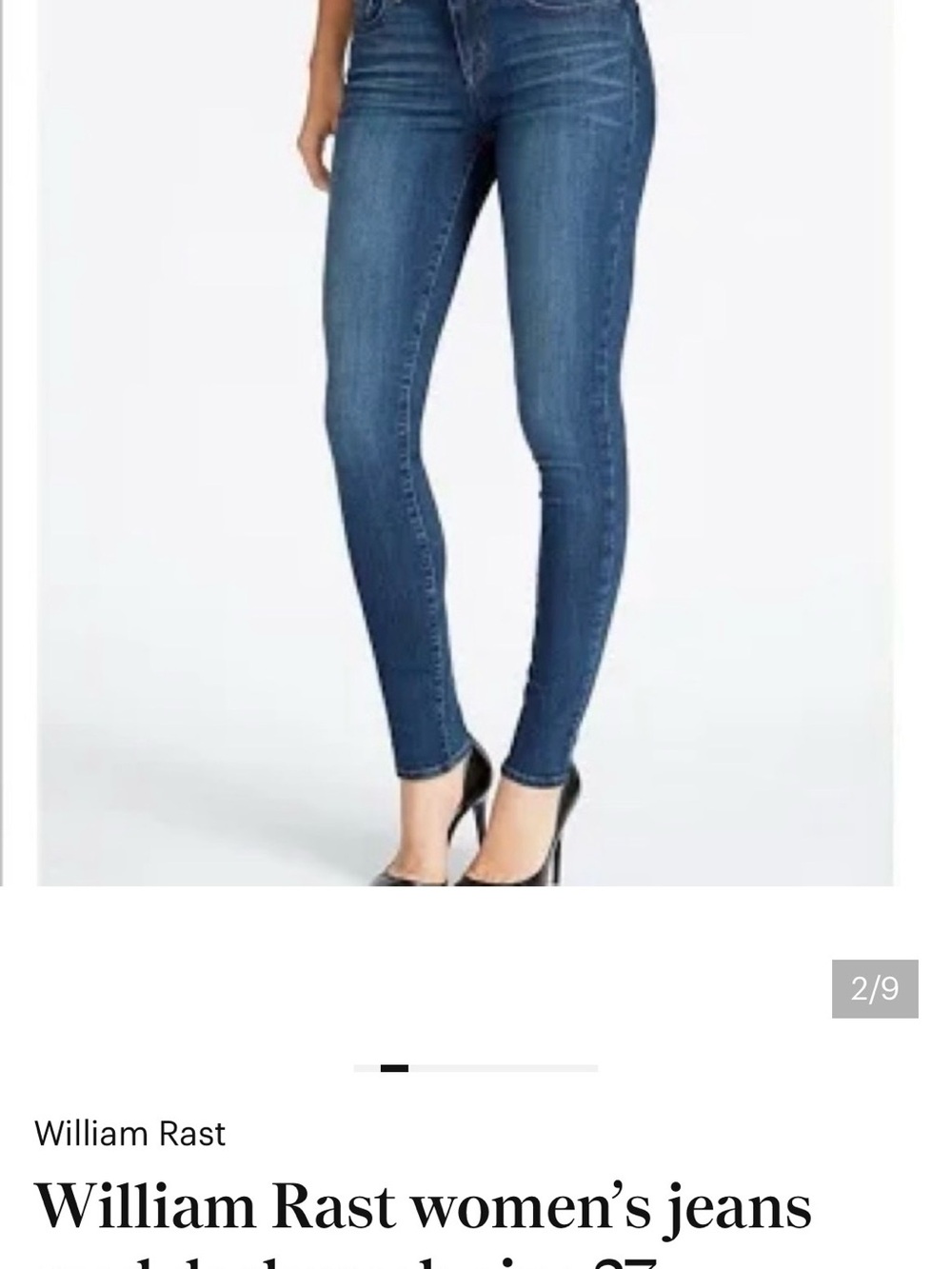 William Rast Ultra Skinny Jeans in Dark Blue Wash